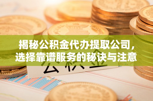 江岸揭秘公积金代办提取公司，选择靠谱服务的秘诀与注意事项